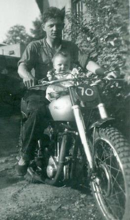 Piet v Beek 1957 BSA 500 cc